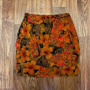 Floral wrap skirt